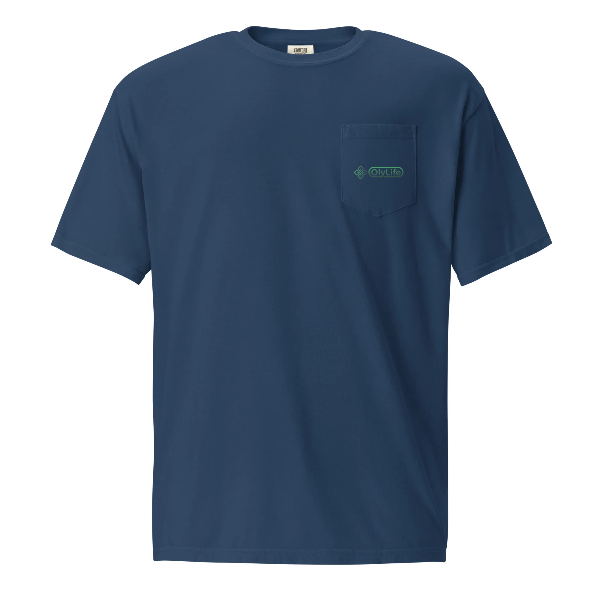 OlyLife Unisex garment-dyed pocket t-shirt - Image 3