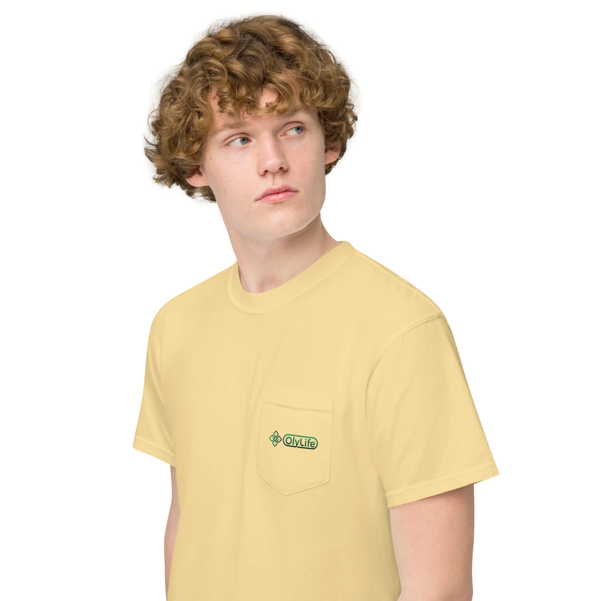 OlyLife Unisex garment-dyed pocket t-shirt - Image 6